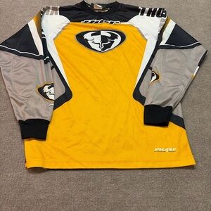Thor Phase Motocross Jersey Small Yellow Black Pure Motocross Racewear 0454